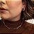 Choker Rigida Ondulada Lisa Folheada em Ouro - Imagem 2