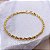 Pulseira Cordão Torcido Banhado em Ouro 3mm - Imagem 1