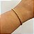 Pulseira Cordão Torcido Banhado em Ouro 3mm - Imagem 2