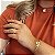 Bracelete com Flor Banhado em Ouro 18k - Imagem 2