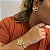 Bracelete Coração Frisado Banhado em Ouro 18k - Imagem 2