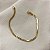 Pulseira Malha Fita 3mm Banhada em Ouro 18k - Imagem 1