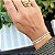 Pulseira Malha Fita 3mm Banhada em Ouro 18k - Imagem 2