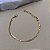 Pulseira Malha Fita 3mm Banhada em Ouro 18k - Imagem 2