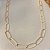 Choker Elos Lisos Banhado em Ouro 18k - Imagem 1