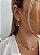 Brinco Gotas Colorida Cravejada Banhado em Ouro 18k - Imagem 4