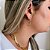Argola Inspiração Valentino Cravejada Banhada  Em Ouro 18k - Imagem 3