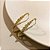 Argola Longa Cravejada Zircônia Banhada em Ouro 18k - Imagem 1