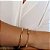 Pulseira de Bolinhas com Elos Delicada e Banhada em Ouro 18k - Imagem 3
