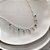 Choker Multi Pingentes Coloridos Banhado em Prata - Imagem 1