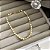 Pulseira Minimalista Plaquinhas Espelhada Banhado em Ouro - Imagem 3