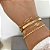 Pulseira Elos Alongados Banhado em Ouro - Imagem 2