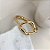 Bracelete Organico Liso Banhado em Ouro - Imagem 3