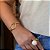 Bracelete Organico Liso Banhado em Ouro - Imagem 4