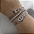 Pulseira Inspiração T Cravejada Banhada em Ródio - Imagem 1