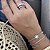 Pulseira Riviera Minimalista Alhambra Banhado Ródio - Imagem 2