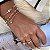 Pulseira Pérolas com Pontos de Luz Banhado em Ouro - Imagem 2