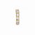 Piercing Fake Cravejado Zircônia 3mm Banhado em Ouro - Imagem 2
