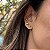 Brinco Esmeralda Colombiana Ponto 6mm Banhado em Ouro - Imagem 2
