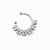 Piercing Fake Cravejado Zircônia 3mm Banhado em Ródio - Imagem 1