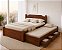 Bicama Travessão Com Cama De Casal 1,40 X 1,90 - Bicama 1,90 X 90 - 03 Gavetas - Madeira Maciça - Móveis de Gramado - Imagem 3