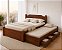 Bicama Travessão Com Cama De Casal 1,40 X 1,90 - Bicama 1,90 X 90 - 03 Gavetas - Madeira Maciça - Móveis de Gramado - Imagem 2