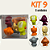 kit n. 9 - Bonecos Gogos 6 unidades - Panini | Loose - Imagem 1