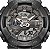 Relógio G-SHOCK adulto unissex, na cor cinza/preto translúcido, com moldura preta ionizada e design Midnight Fog. Fog Gm-110mf-1adr - Imagem 2