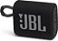 Caixa de Som Portátil JBL Go 3 com Bluetooth e À Prova de Poeira e Água – Preto - Imagem 1