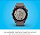 Relógio Multi Esportivo Garmin Fenix 7S Safira Solar com pulseira 42mm Rosa com Coroa em Bronze tela Touch - Imagem 3