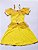 Vestido de Princesa Infantil  Bela Amarelo - Fantasia - Imagem 1