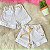Short Jeans Branco com cinto colorido - Imagem 1