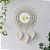 espelho de parede decorativo boho de macrame - Imagem 4