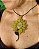Colar flor girassol em macramê capim dourado - Imagem 2