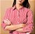 Vestido chemise listrado feminino - Imagem 3