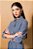 Vestido chemise listrado feminino - Imagem 2
