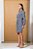 Vestido chemise listrado feminino - Imagem 1
