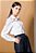 Calça alfaiataria pantalona jeans feminina - Imagem 5