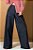 Calça alfaiataria pantalona jeans feminina - Imagem 1