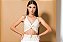 Top cropped de linho feminino - Imagem 1