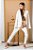 Blazer ajustado de sarja off white feminino - Imagem 2