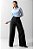 Calça pantalona de Oxford feminina - Imagem 1