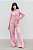 Calça alfaiataria pantalona rose blush com linho feminina. - Imagem 2