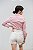 Camisa rose blush de tricoline com pences, ajustada feminina - Imagem 2