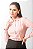 Camisa rose blush de tricoline com pences, ajustada feminina - Imagem 3