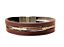 Pulseira masculinas pedra natural couro e regulagem de tamanho - Imagem 4