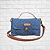 Bolsa Jeans Pequena com 3 divisórias – com alça de mão e alça removível - Imagem 3
