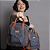 Bolsa Jeans Média que vira Mochila – com alça de mão e alça removível - Imagem 1