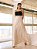 Vestido Maria Jacquard Rayon Preto e Bege - Imagem 1