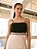 Vestido Maria Jacquard Rayon Preto e Bege - Imagem 4